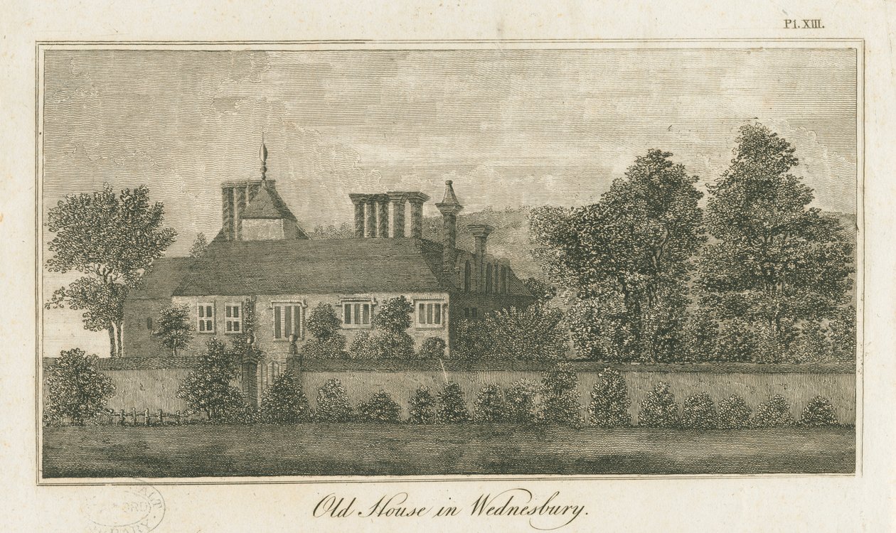 Wednesbury-老房子：版画，nd [1762-1802]（印刷） 作者 斯蒂宾肖