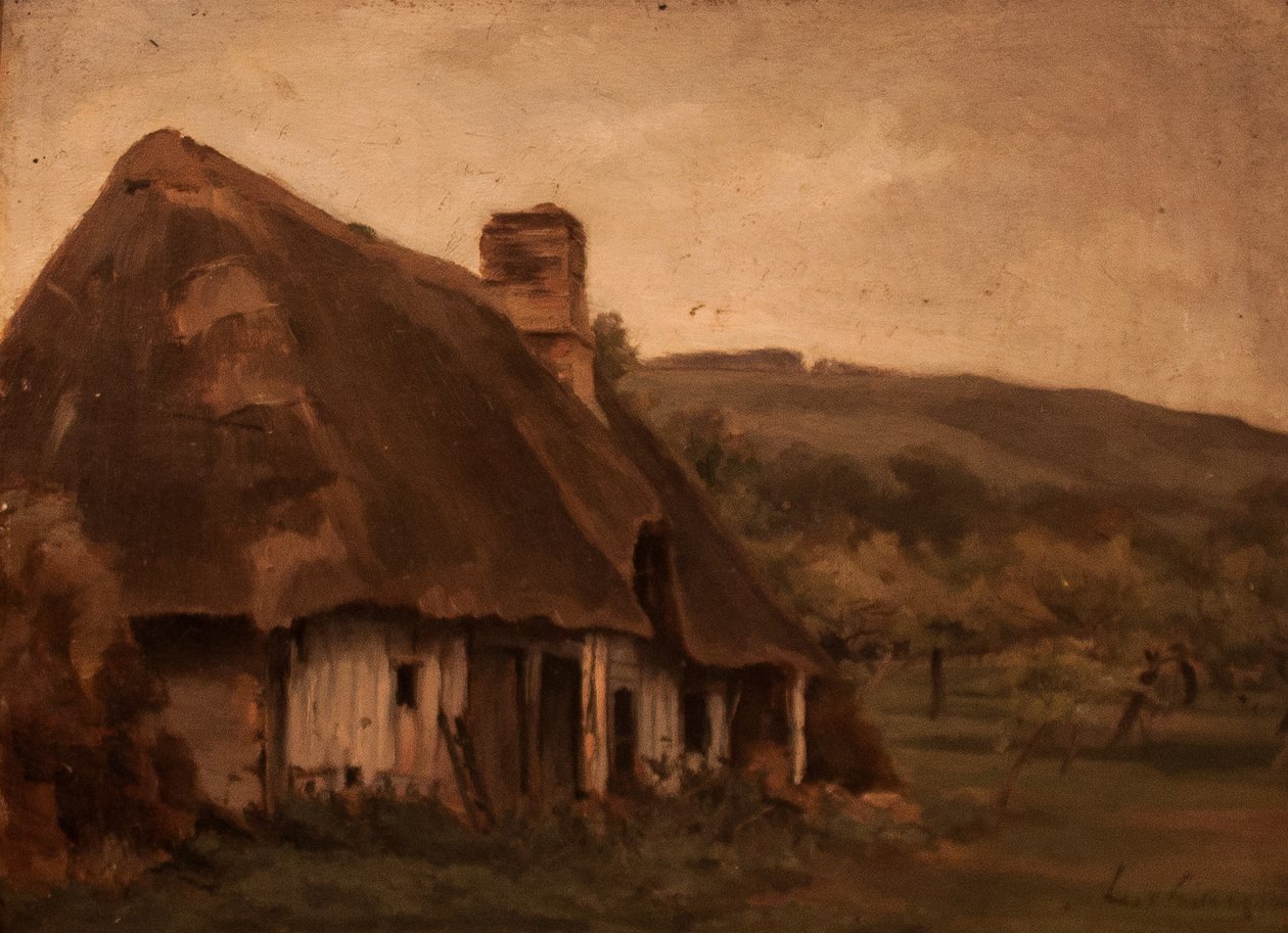 Kunyho domboldalonnEnglish：Cottage_on_the_Hillsiden 作者 斯蒂芬·卢西安