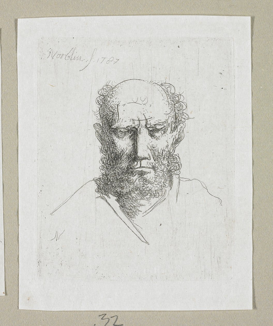老人的头 作者 Stefan Juliusz Norblin de la Gourdaine