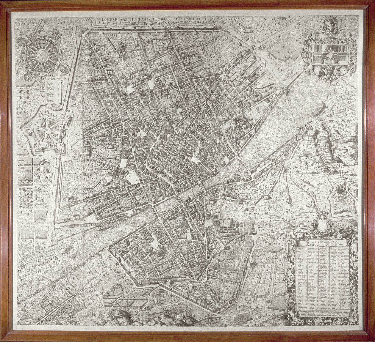 1584年佛罗伦萨地图 作者 斯特凡诺·邦西诺里