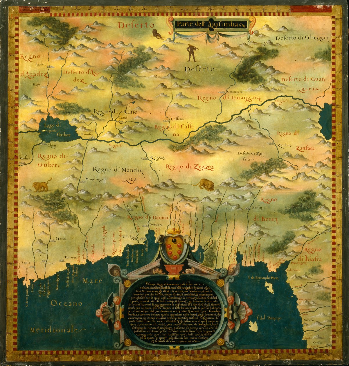 尼日尔，尼日利亚和喀麦隆 作者 Stefano Bonsignori 1589