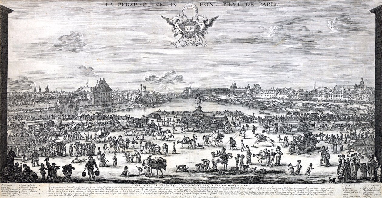 Pont Neuf在巴黎的前景 作者 斯蒂法诺·德拉·贝拉