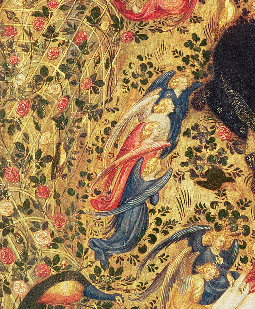 麦当娜与玫瑰布什（细节222453） 作者 Stefano di Giovanni da Verona
