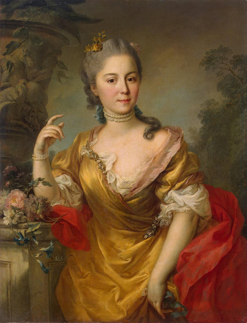 伯爵夫人安娜·亚历山德罗夫娜·切尔尼绍娃的肖像，1764年 作者 斯蒂法诺·托雷利