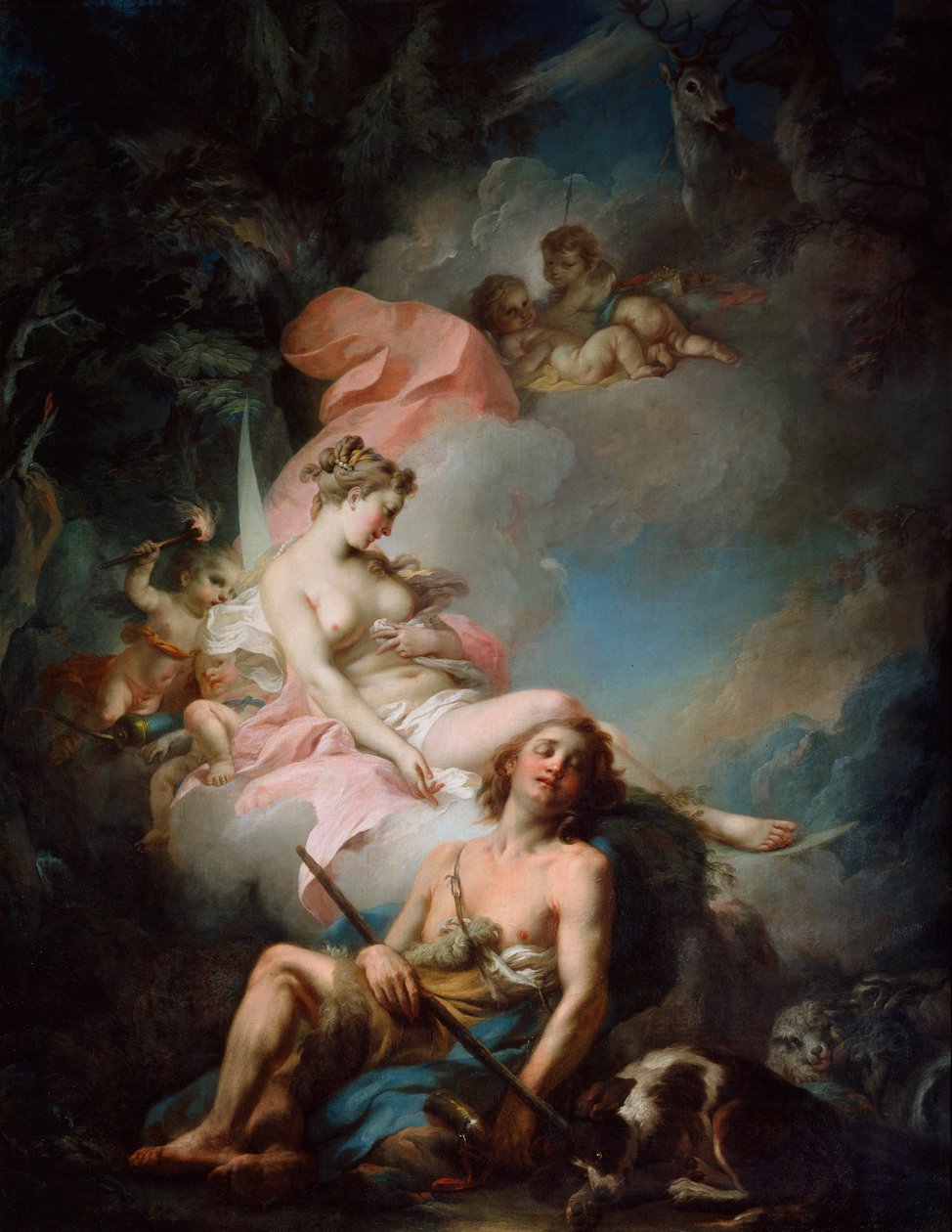 塞琳（Selene）和恩迪米恩（Endymion），1760年代。 作者 斯蒂法诺·托雷利