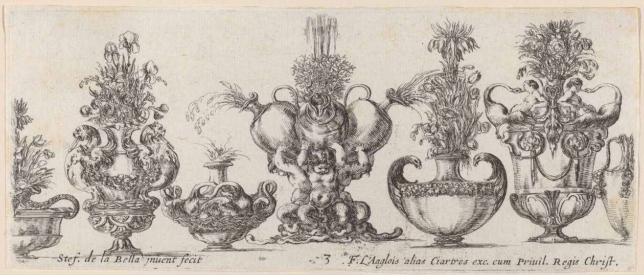 神奇的花瓶，可能是1646年。 作者 斯蒂法诺·德拉·贝拉