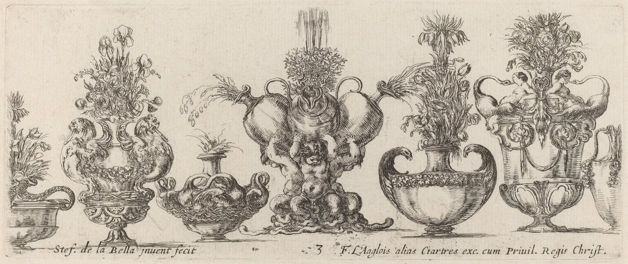 神奇的花瓶，可能是1646年。 作者 斯蒂法诺·德拉·贝拉