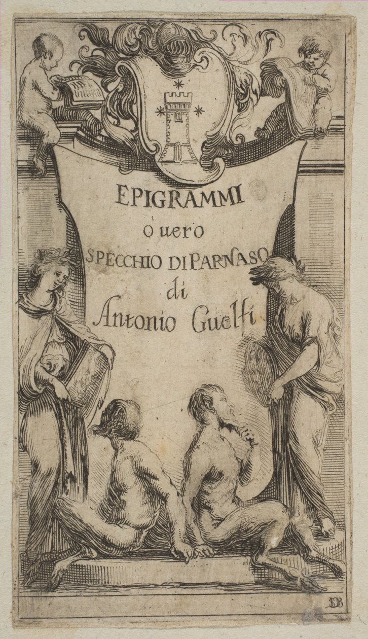 Epigrammi de Guelfi的正篇作品，约。 1636。 作者 斯蒂法诺·德拉·贝拉