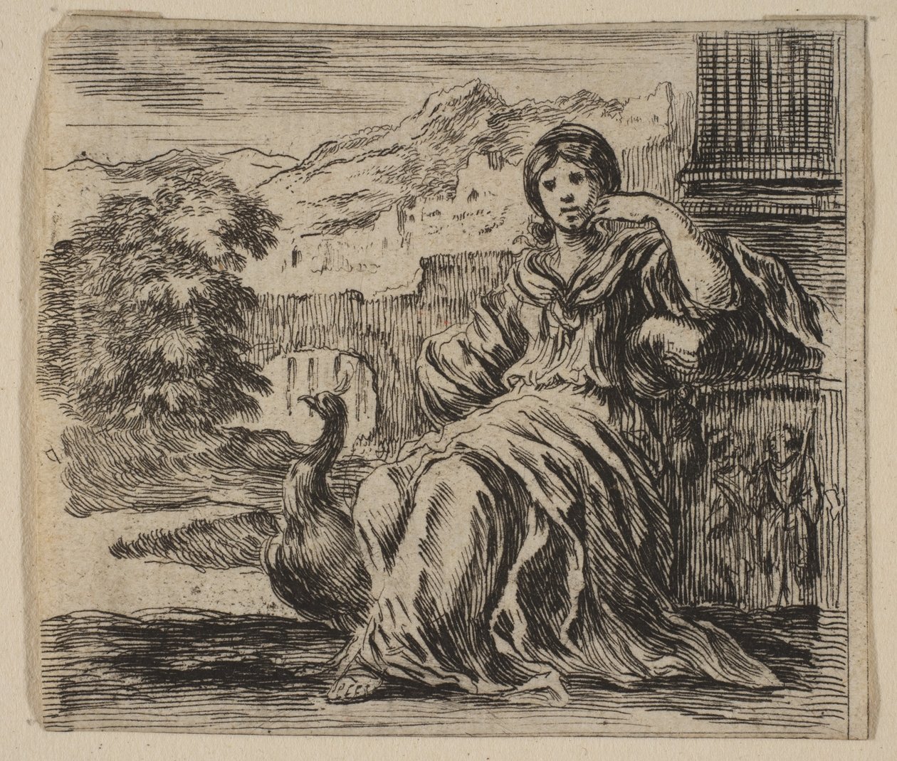 朱诺（Juno），来自神话游戏《神话游戏》，1644年。 作者 斯蒂法诺·德拉·贝拉