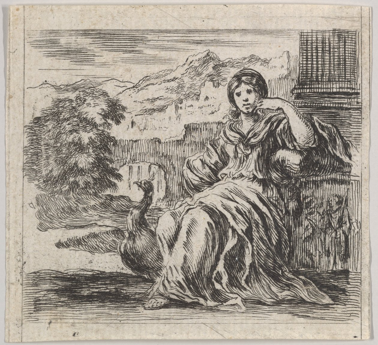 朱诺（Juno），来自神话游戏《神话游戏》，1644年。 作者 斯蒂法诺·德拉·贝拉