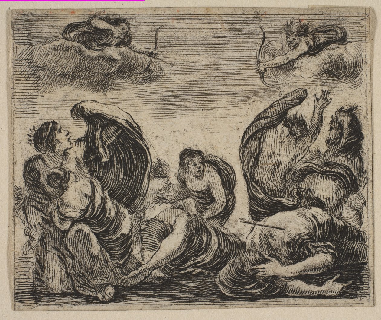 Niobe，来自《神话游戏》，1644年。 作者 斯蒂法诺·德拉·贝拉
