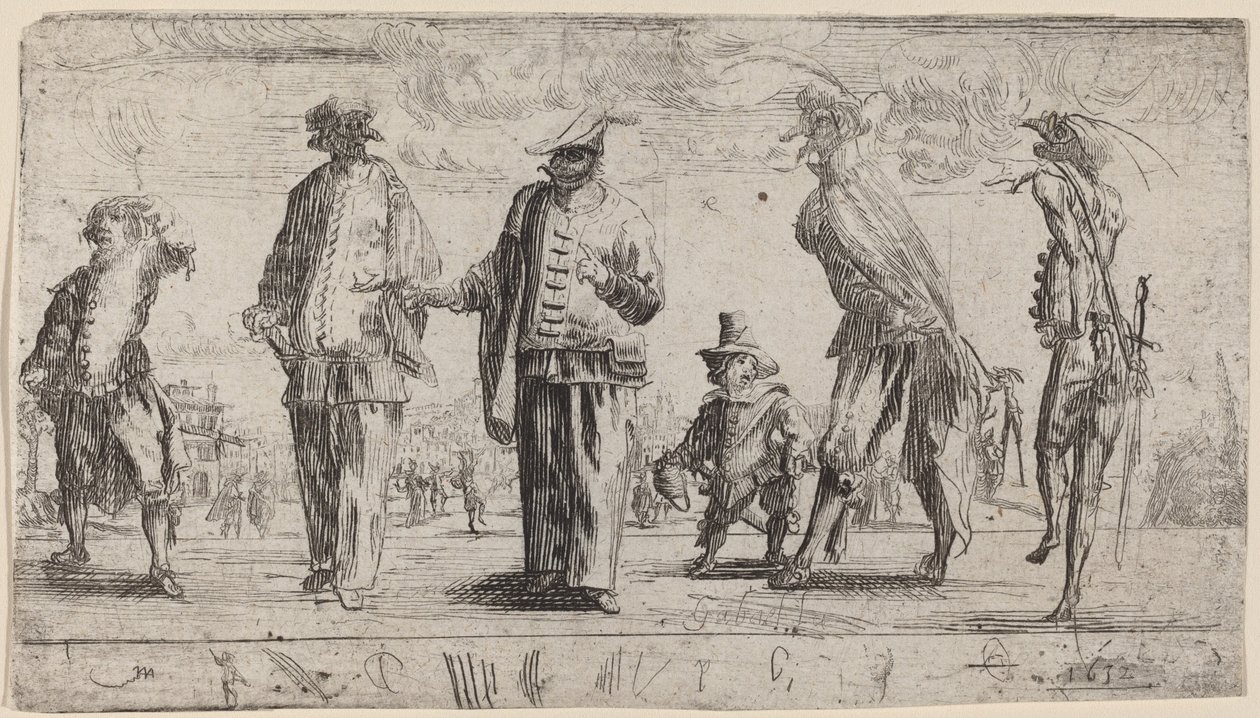 Pantaloons，1632年。 作者 斯蒂法诺·德拉·贝拉