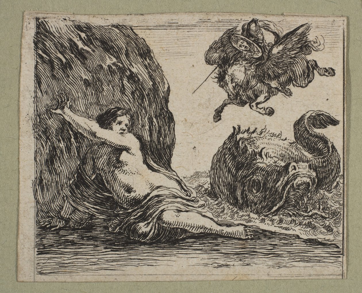 珀尔修斯和仙女座，1644年。 作者 斯蒂法诺·德拉·贝拉