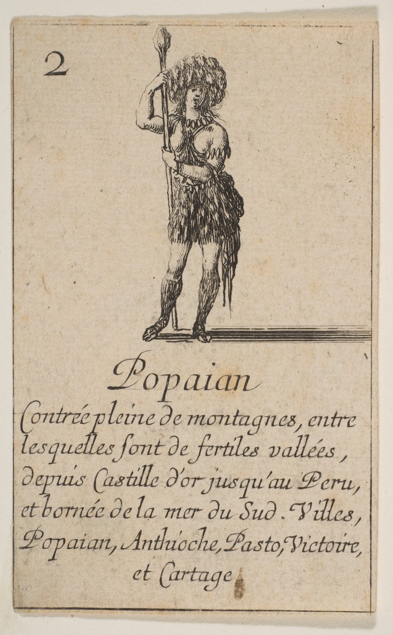 波帕扬，出自《地理游戏》Jeu de la Géographie，1644年。 作者 斯蒂法诺·德拉·贝拉
