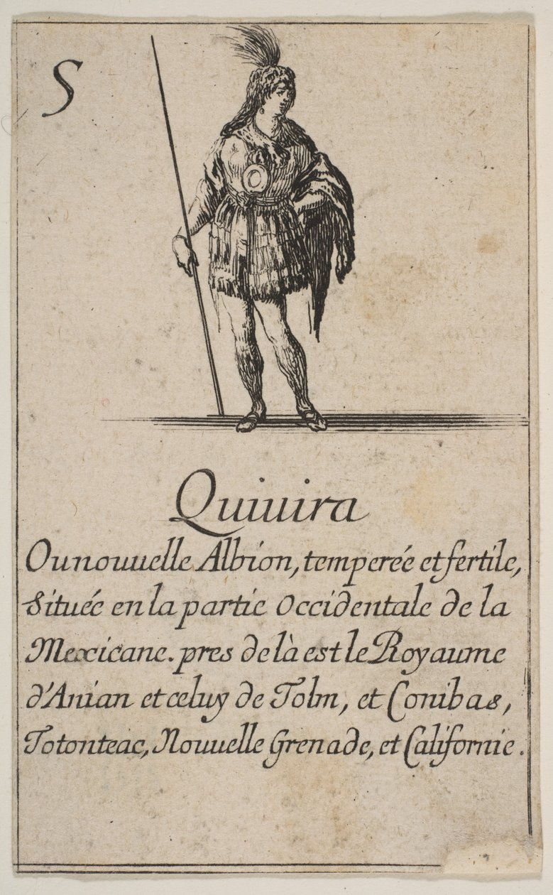 基维拉，出自《地理游戏》Jeu de la Géographie，1644年。 作者 斯蒂法诺·德拉·贝拉