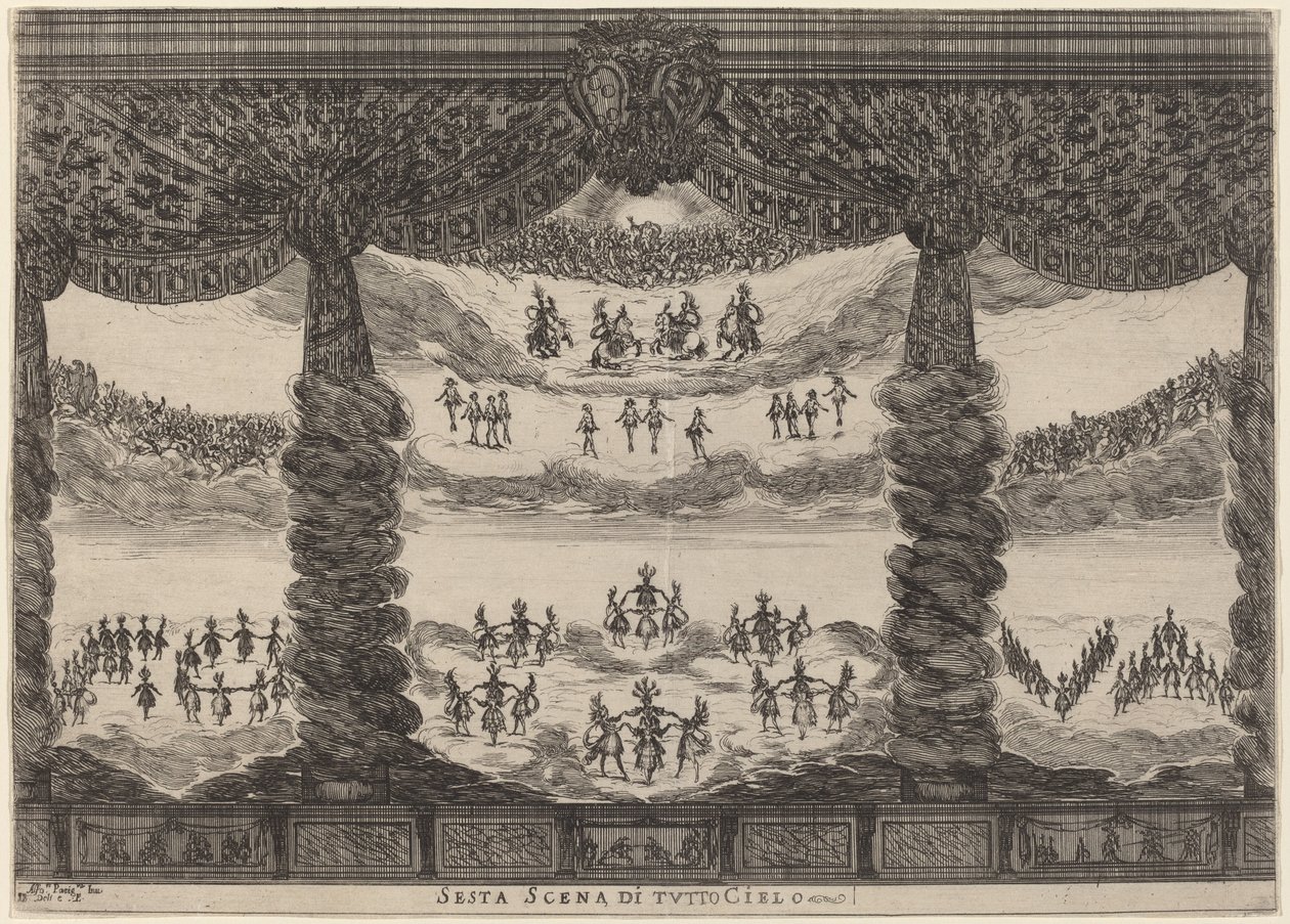 全天候第六场》，1637年。 作者 斯蒂法诺·德拉·贝拉