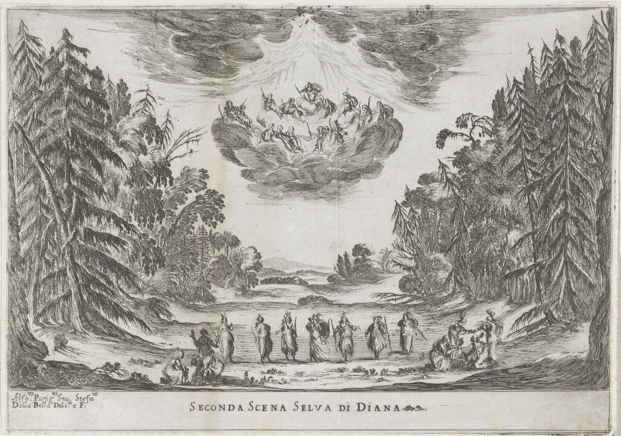 第二场景：戴安娜的房间
第二场 Selva di Diana（标题见实物）
Liberetto ter ere van de bruiloft van Ferdinando II de