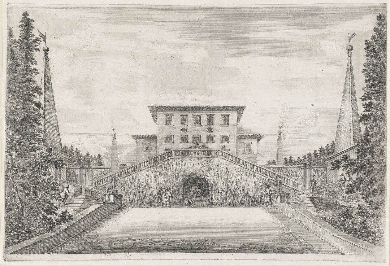 普拉托里诺别墅
来自普拉托里诺别墅（系列标题）
Vues de la villa de Pratolino（系列标题） 作者 斯蒂法诺·德拉·贝拉
