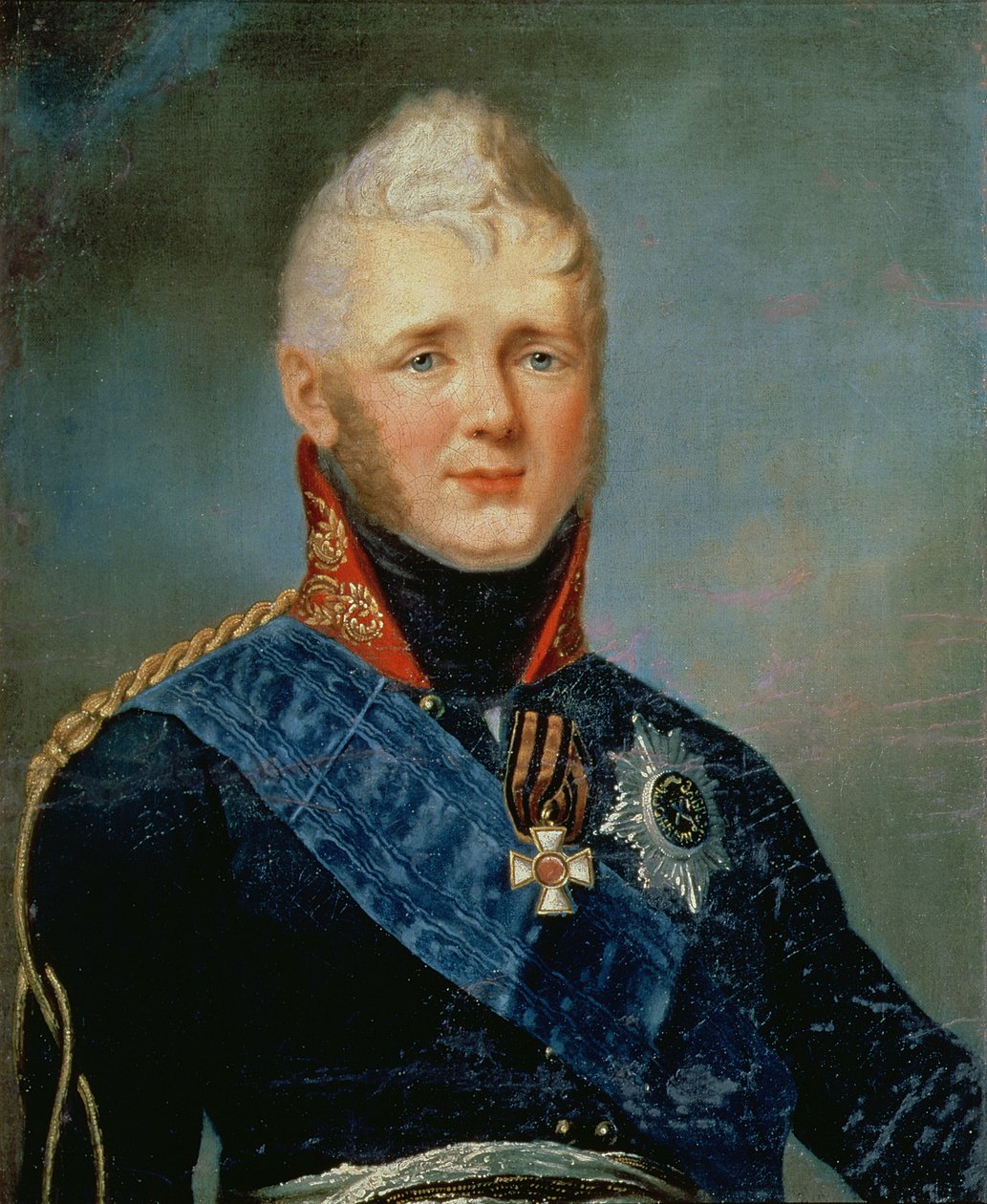 皇帝亚历山大一世的肖像（1777-1825） 作者 斯蒂芬·塞梅诺维奇·舒金（Stepan Semenovich Shchukin）
