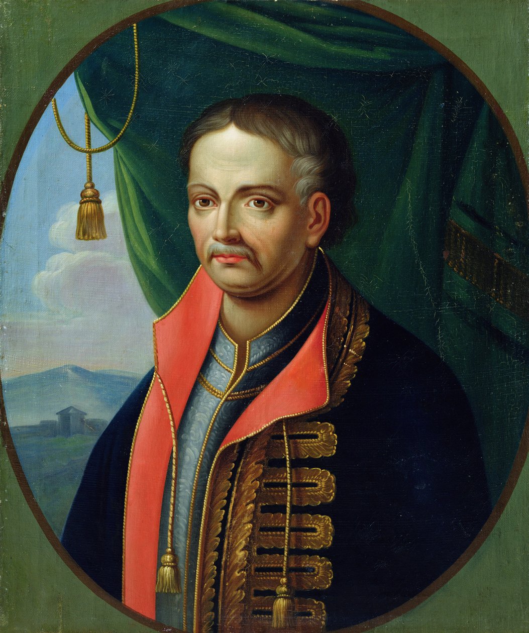 Ivan Mazepa画象，乌克兰哥萨克人的hetman 作者 斯蒂芬·泽姆利科夫