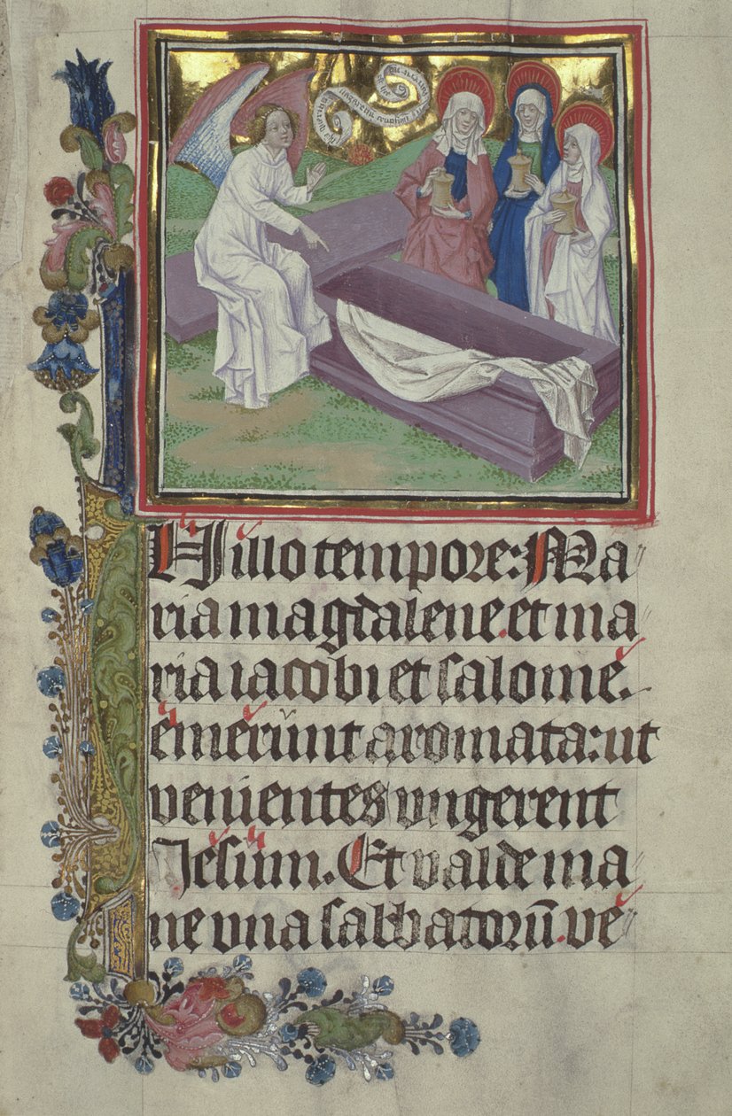 卡扎特女士。 3017 IV，fol.9r基督墓中的圣女 作者 斯蒂芬·洛克纳