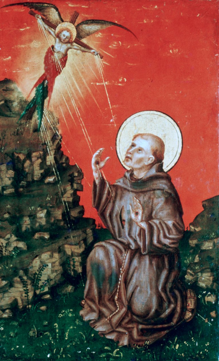 圣弗朗西斯（St Francis）接受柱头，c1430-1451 作者 斯蒂芬·洛克纳