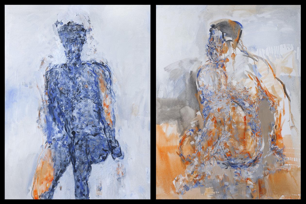 Duncan Hume的Diptych跳舞年龄38岁，2011年 作者 史蒂芬·费纳