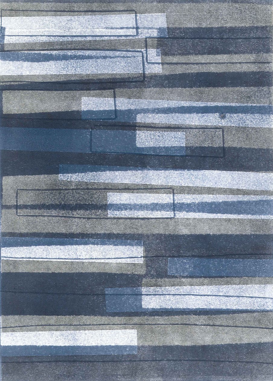 木板 II》，2015 年（纸上单版画） 作者 史蒂芬·道