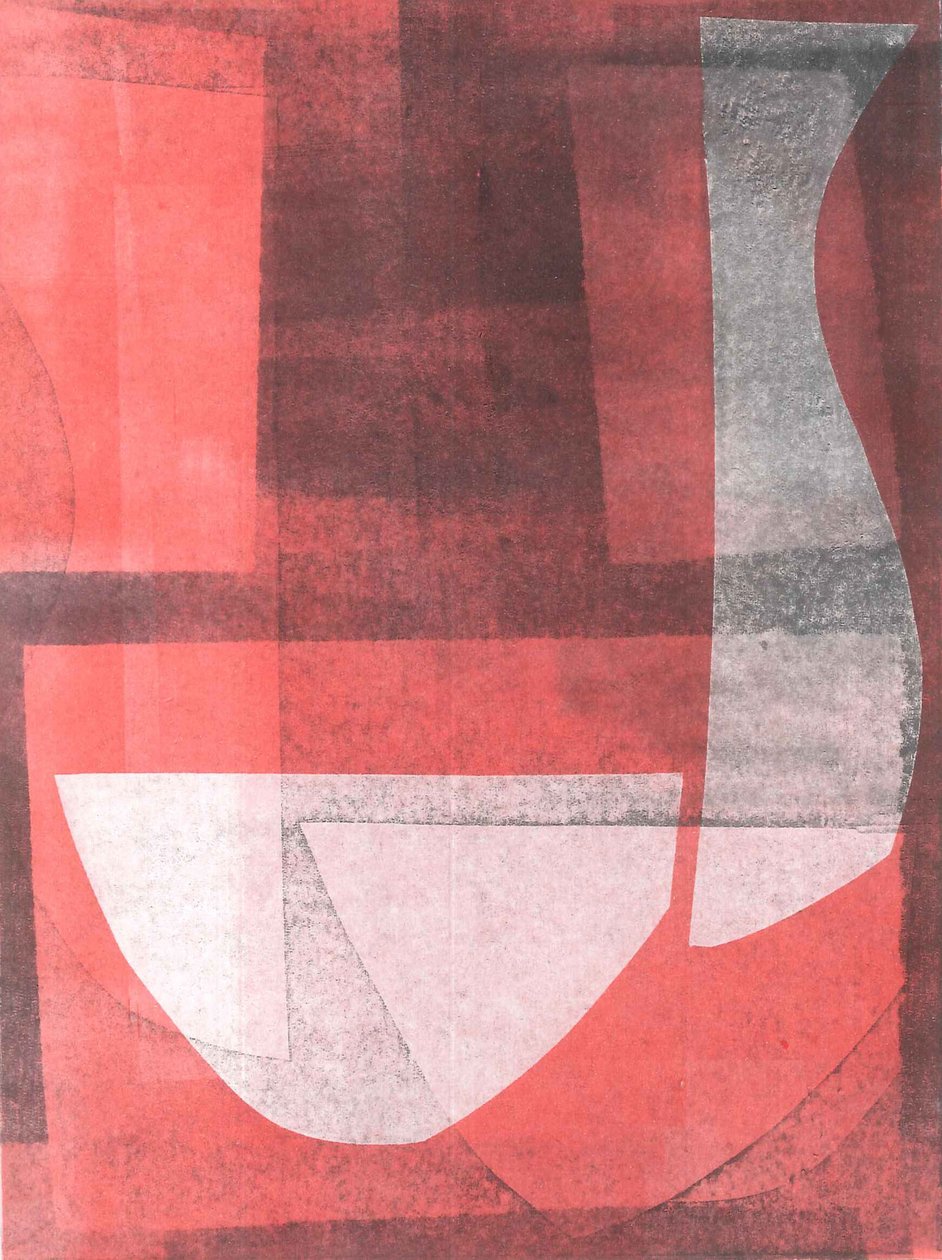碗与壶，2015（纸上单版画） 作者 史蒂芬·道