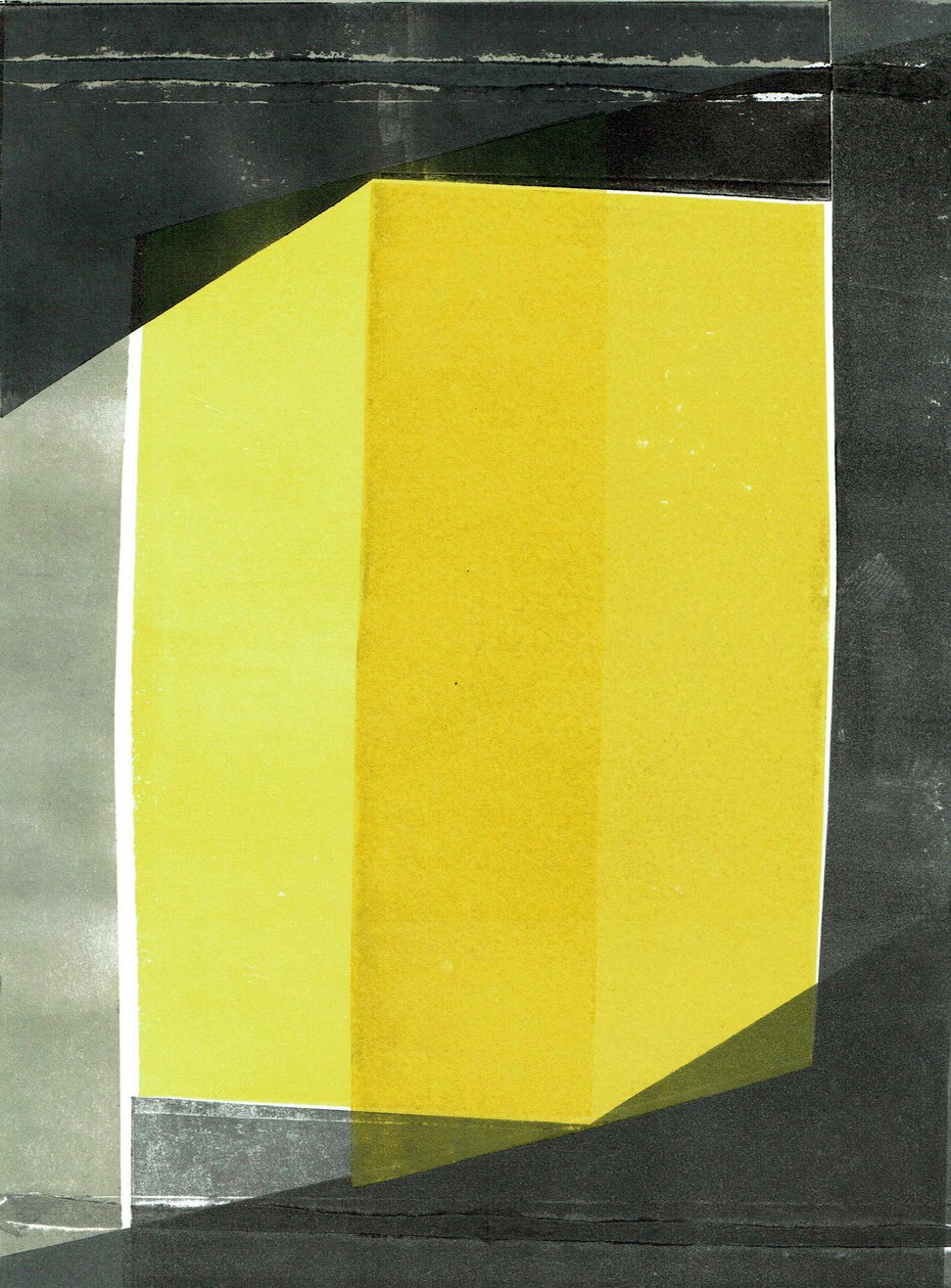 斜纹 I》，2020 年，纸上单版画 作者 史蒂芬·道
