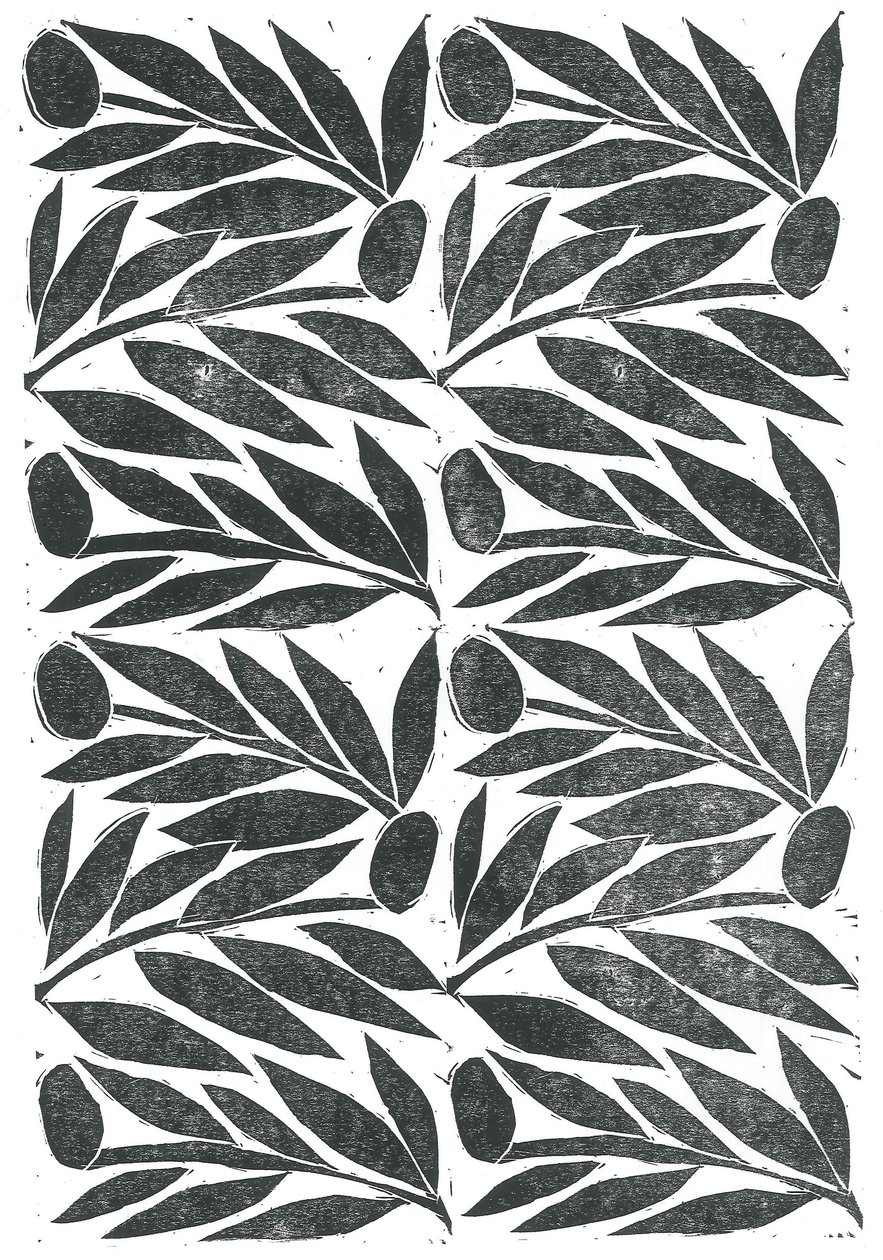 橄榄枝》，2015 年（纸上线描） 作者 史蒂芬·道