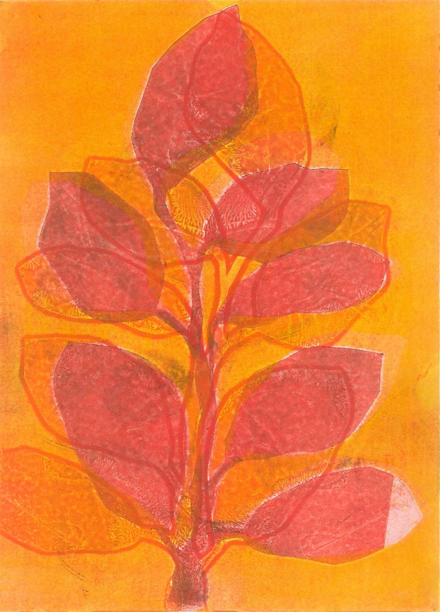 夏日花园 II》，2015 年（纸上单版画） 作者 史蒂芬·道
