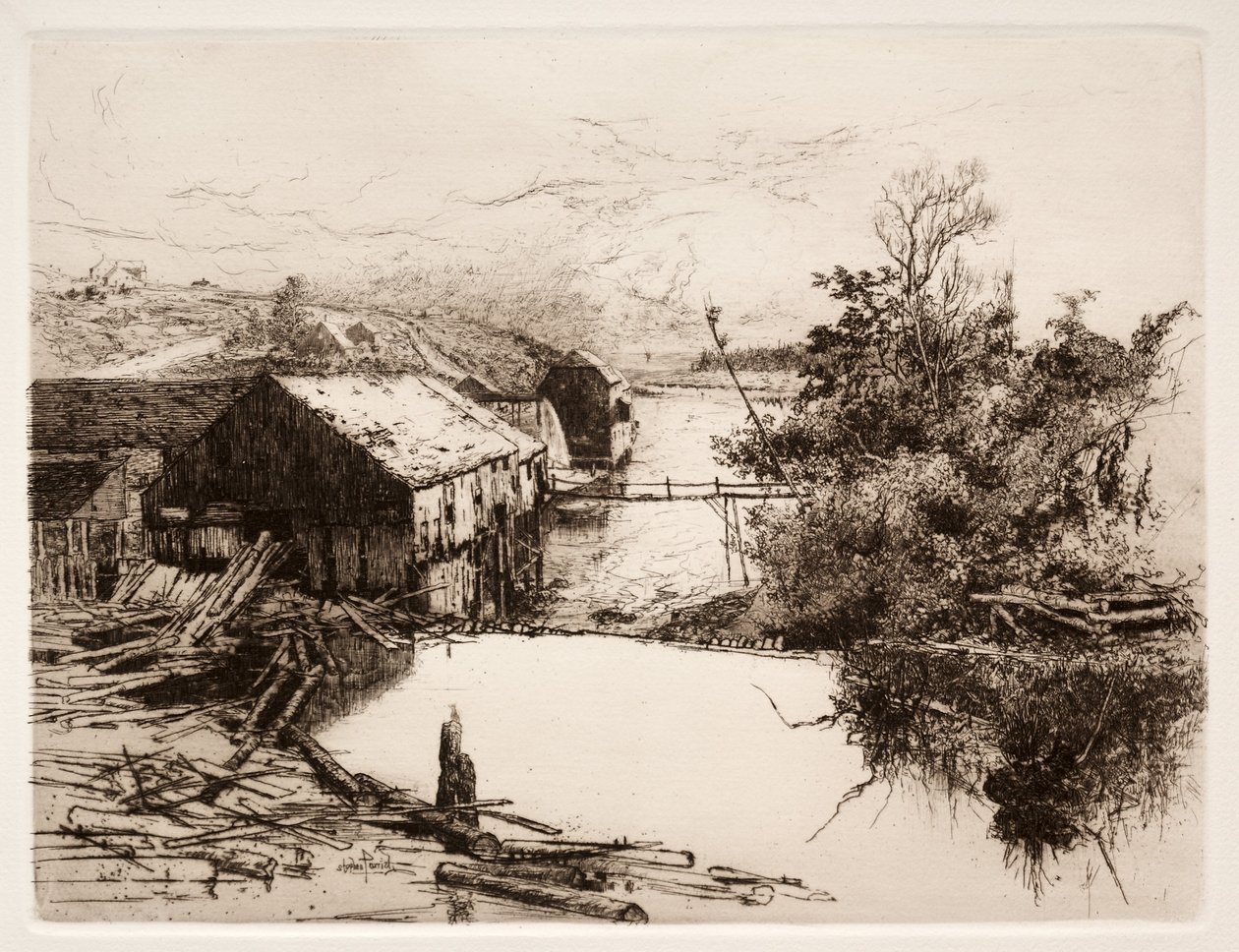 米斯佩克的磨坊，N.B.，1884年。 作者 史蒂芬·帕里什