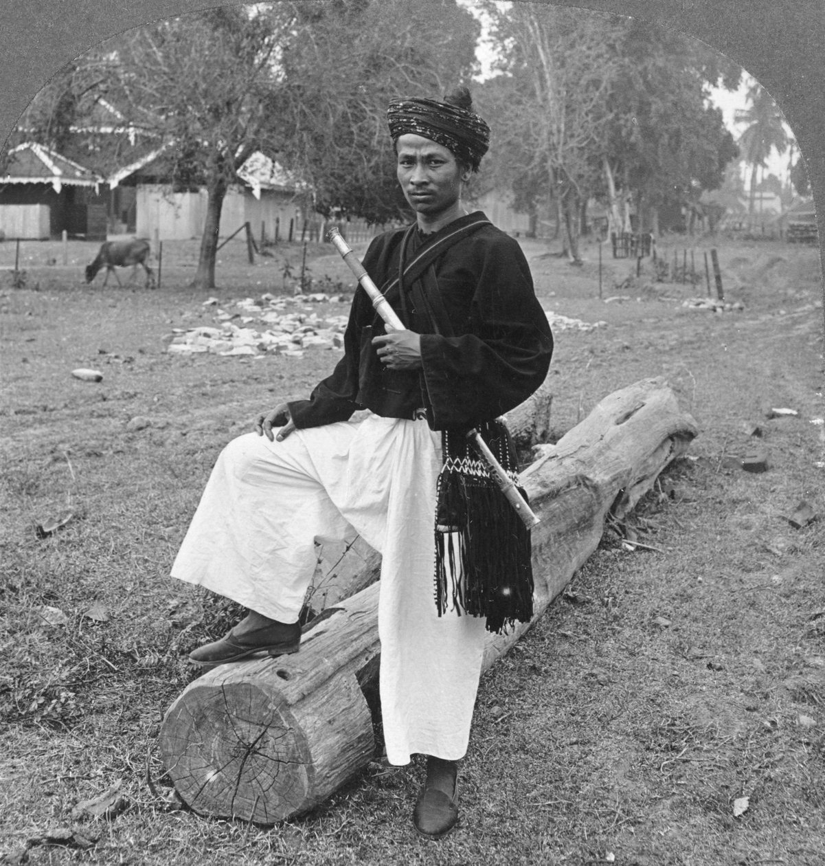克钦族人，上缅甸，1908年 作者 立体声旅行社