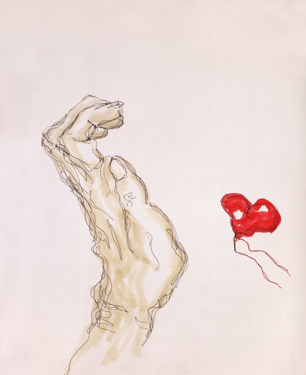 害怕爱情，2006年（笔墨） 作者 史蒂夫·泰勒