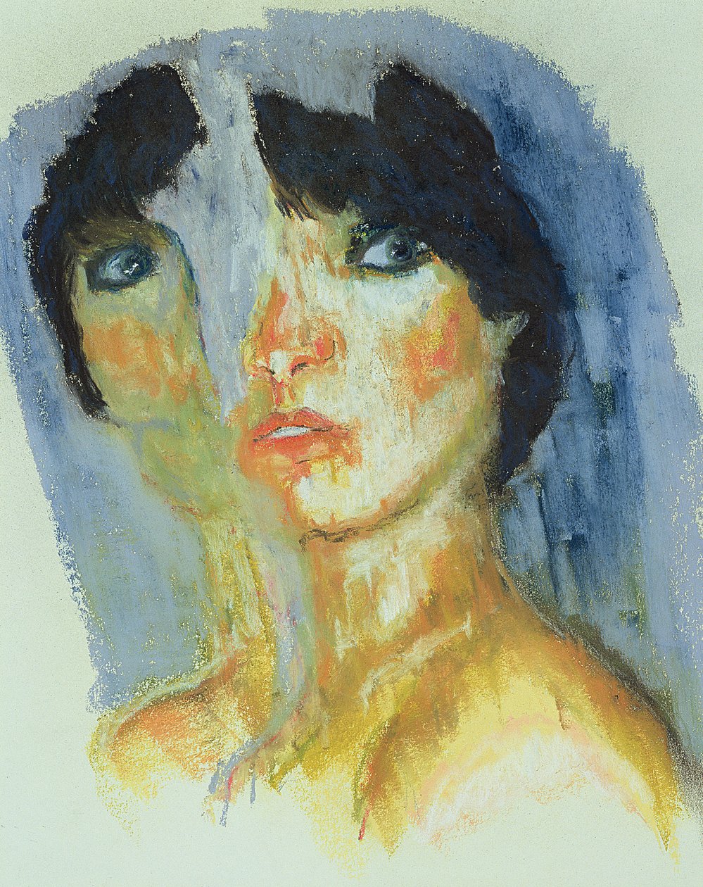 分裂（粉彩和油画在纸上） 作者 史蒂夫·泰勒