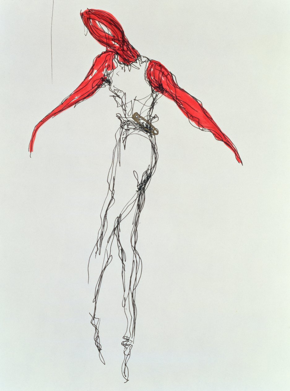 舞者，1997年（纸上墨水） 作者 史蒂夫·泰勒
