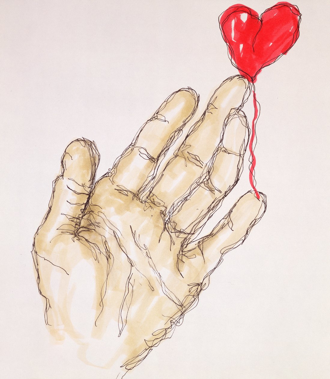 触摸我，1996年（笔和纸上写的） 作者 史蒂夫·泰勒
