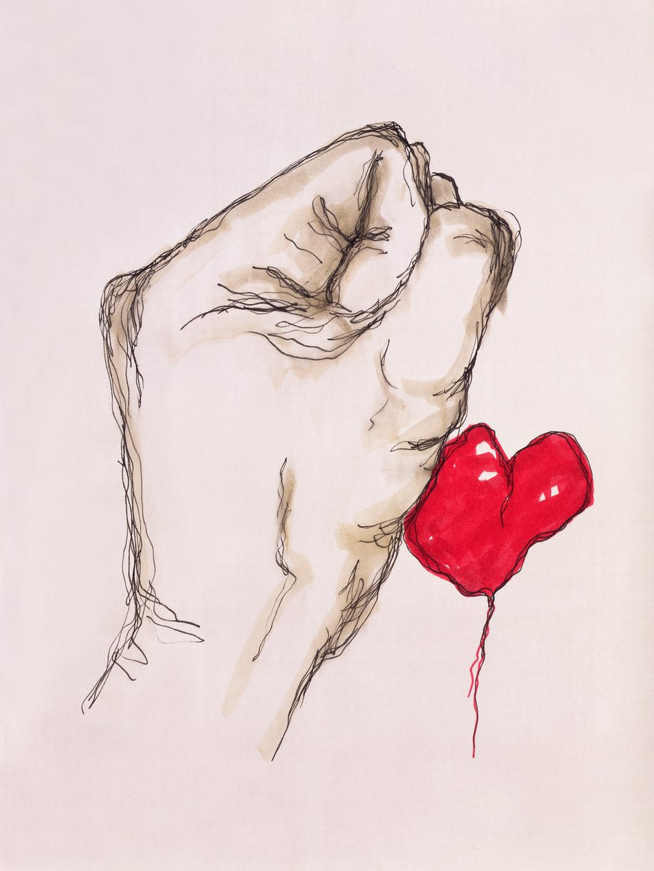 艰难的爱，1996年（钢笔和墨水） 作者 史蒂夫·泰勒