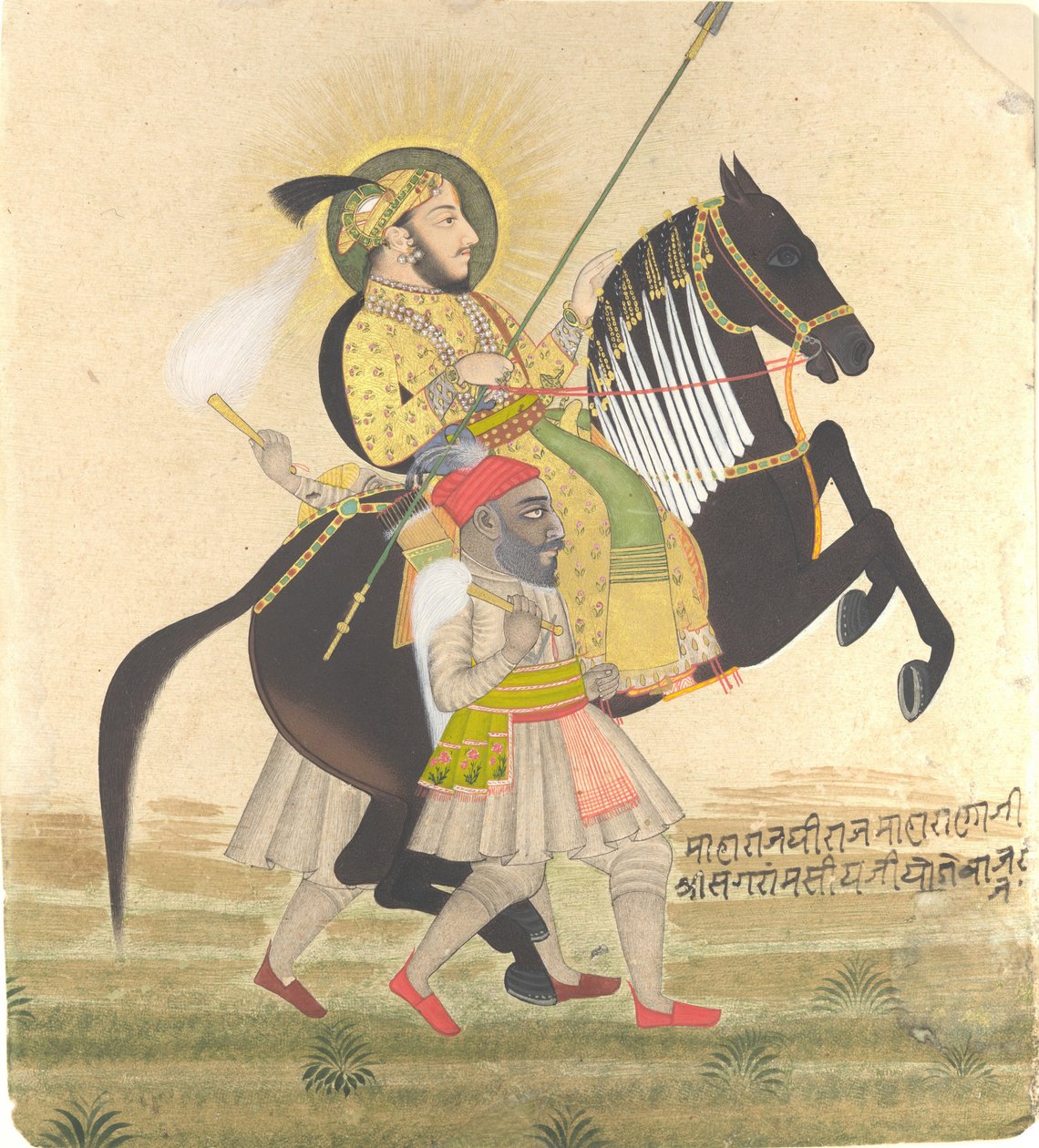 Maharana Sangram Singh参加奖品种马 作者 点画大师