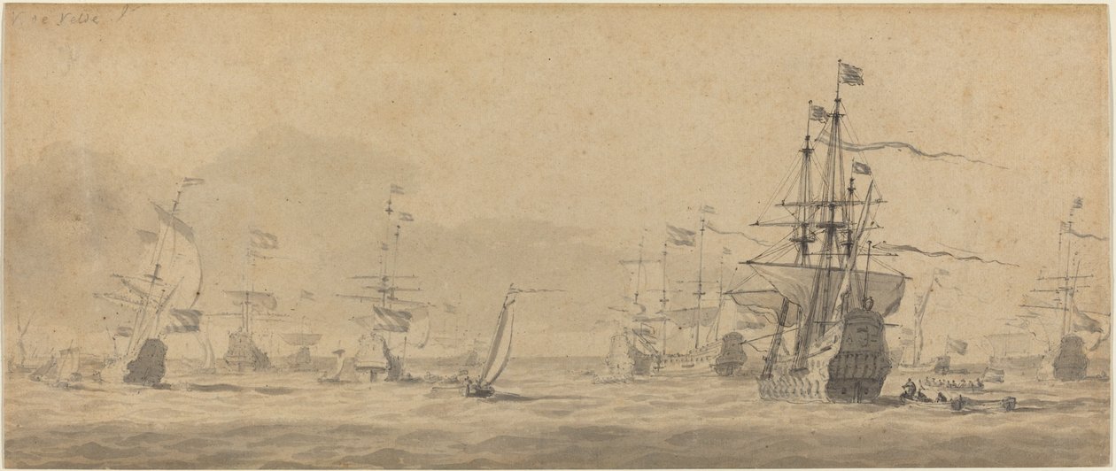 海事 作者 Willem van de Velde the Younger 的风格