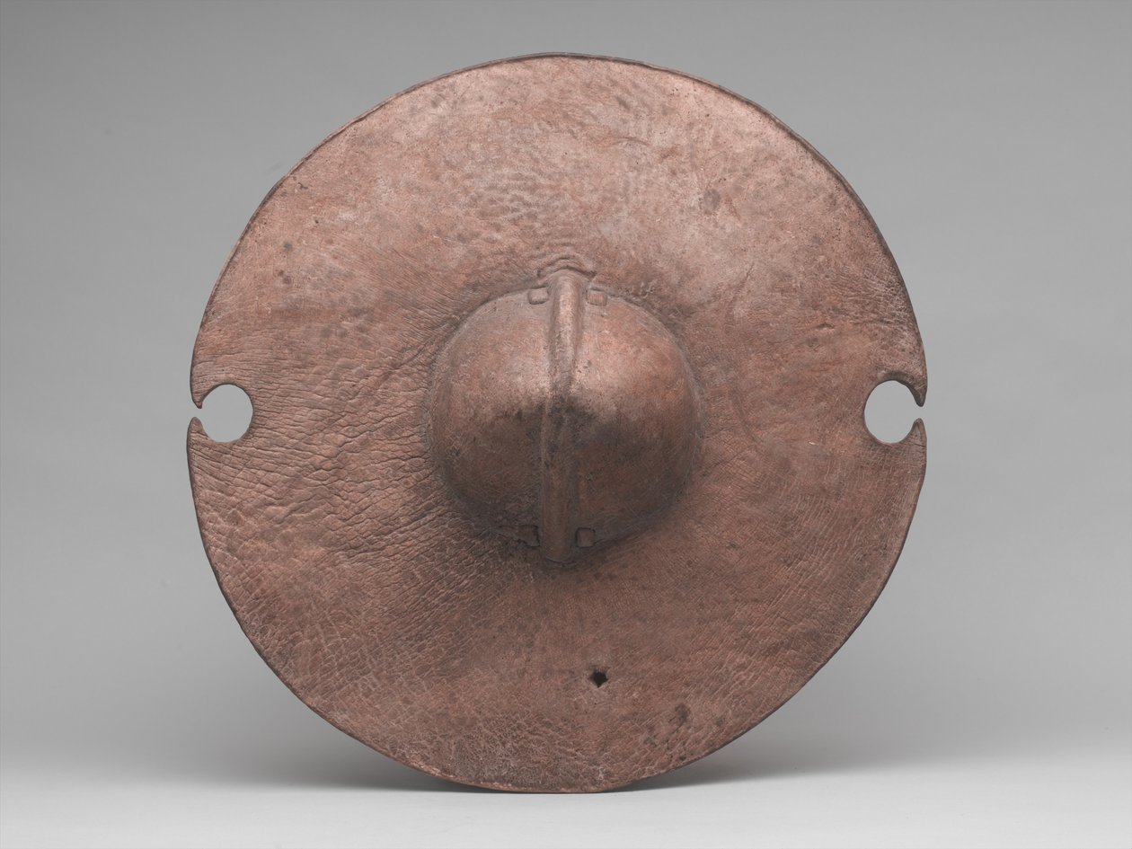 Daraga or shield, c.1885 (hippopotamus hide) 作者 苏丹学校