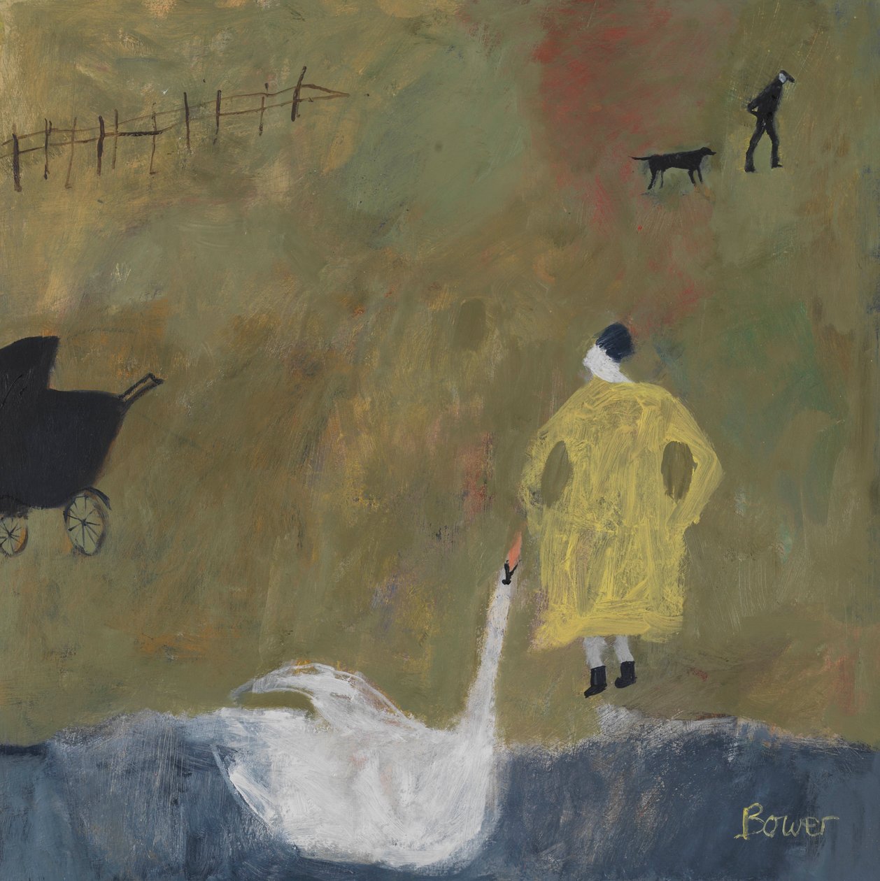 莱达》，2011 年（木板油画） 作者 苏珊·鲍尔（Susan Bower）