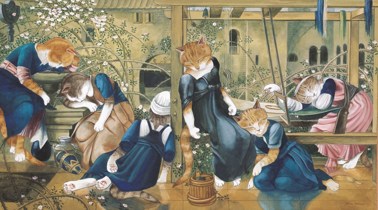 插图选自《猫群荟萃》！文化猫汇编》（2015 年出版） 作者 苏珊·赫伯特