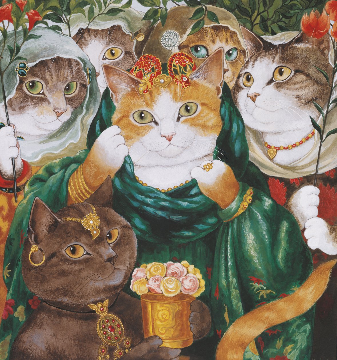 插图选自《猫群荟萃》！文化猫汇编》（2015 年出版） 作者 苏珊·赫伯特