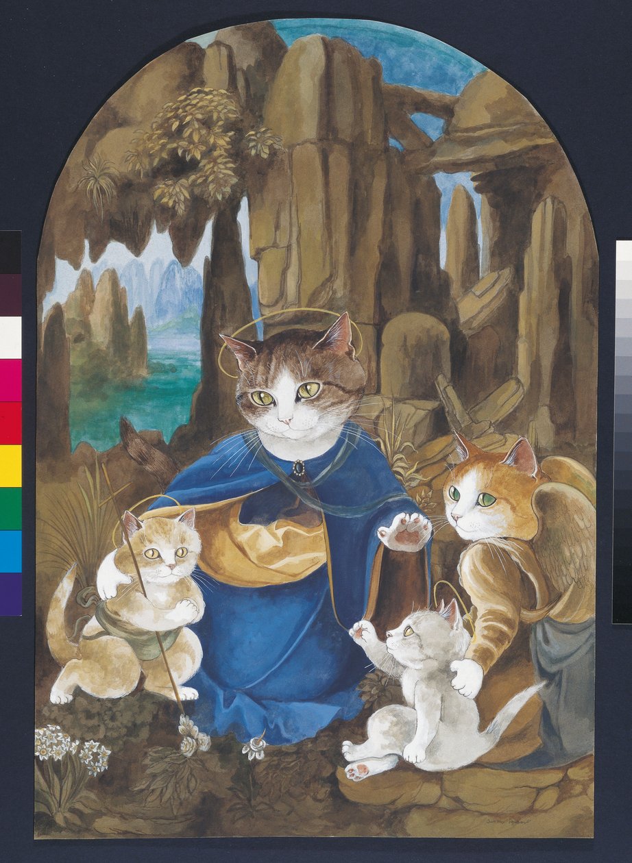 插图选自《猫群荟萃》！文化猫汇编》（2015 年出版） 作者 苏珊·赫伯特