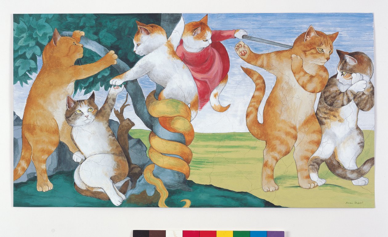 插图选自《猫群荟萃》！文化猫汇编》（2015 年出版） 作者 苏珊·赫伯特