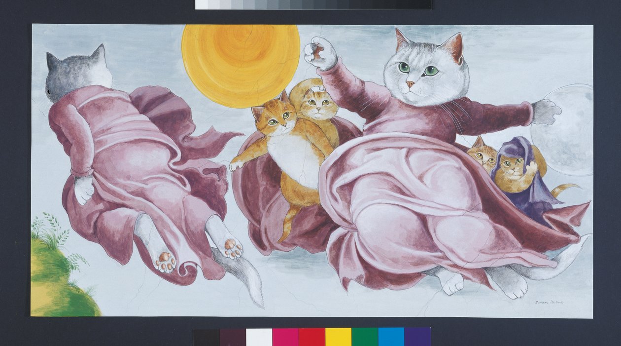 插图选自《猫群荟萃》！文化猫汇编》（2015 年出版） 作者 苏珊·赫伯特