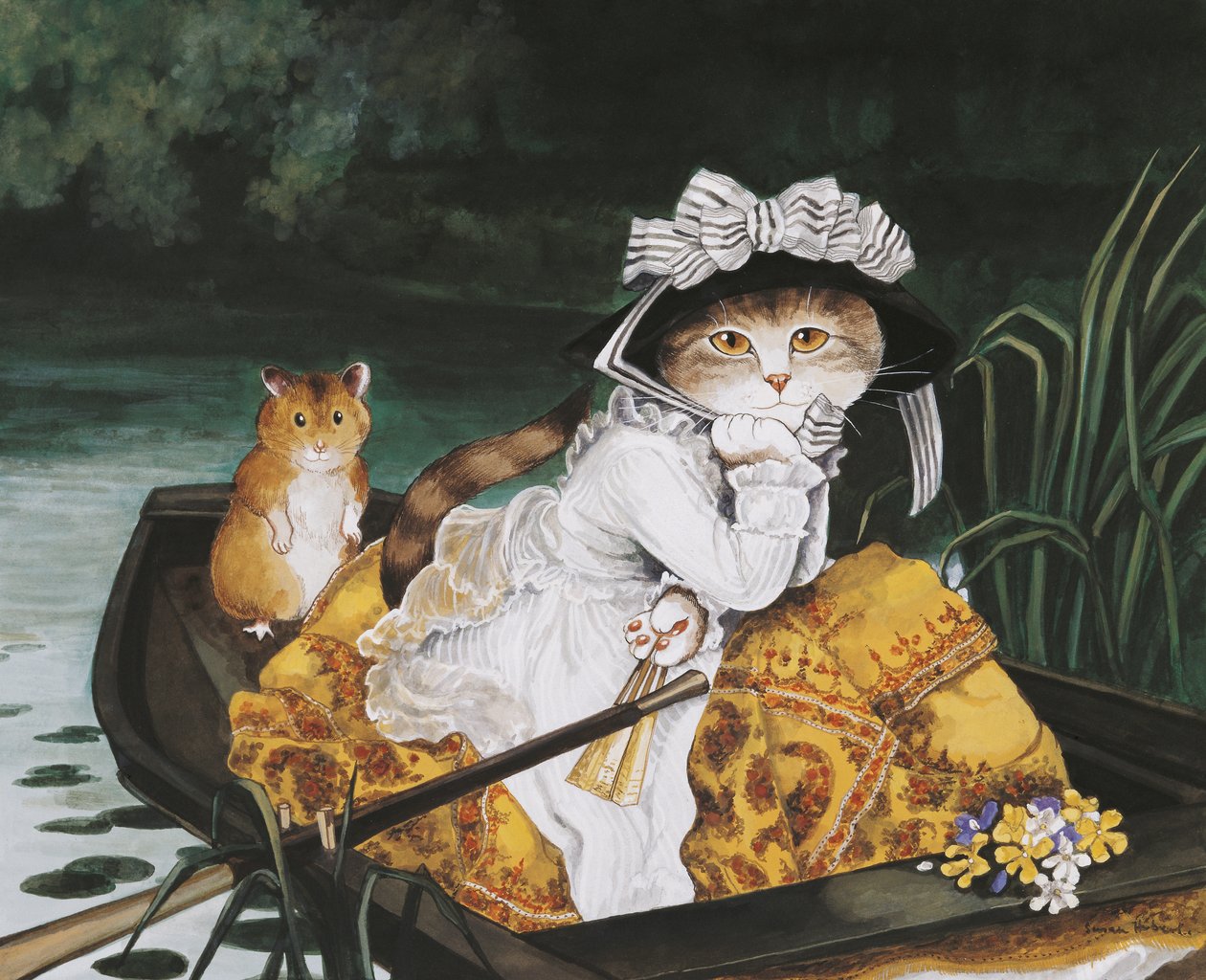 插图选自《猫群荟萃》！文化猫汇编》（2015 年出版） 作者 苏珊·赫伯特