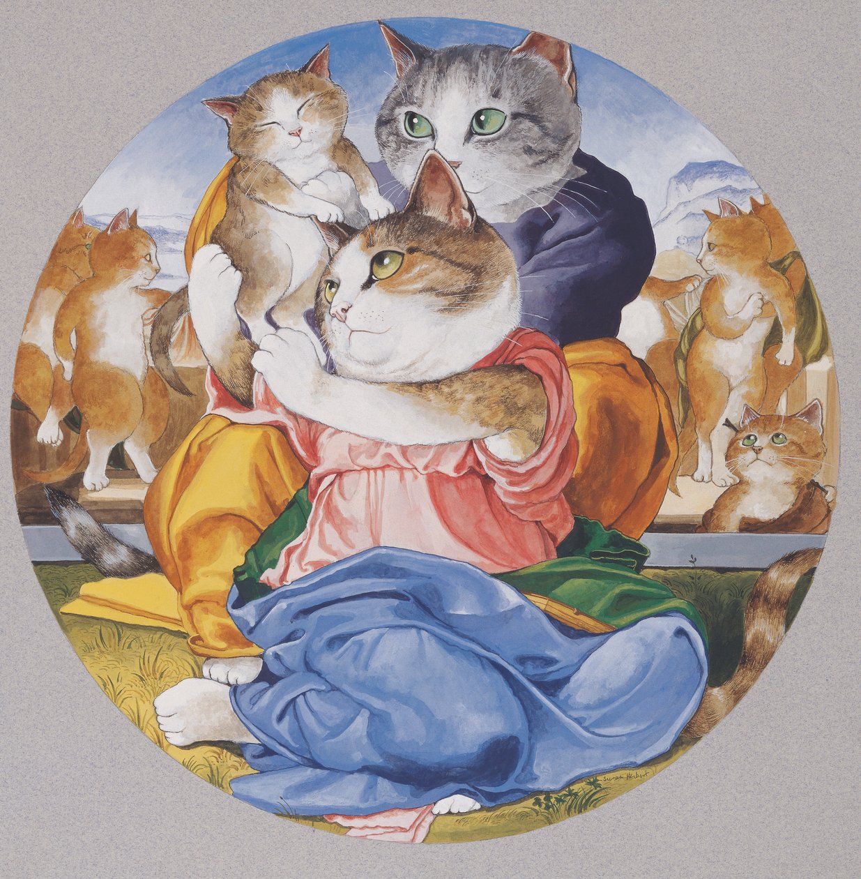 插图选自《猫群荟萃》！文化猫汇编》（2015 年出版） 作者 苏珊·赫伯特